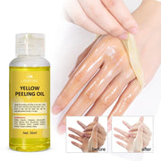 Yellow Peeling Oil - Melanin Whitening Serum & Exfoliating Body Scrub for Dark Skin Care