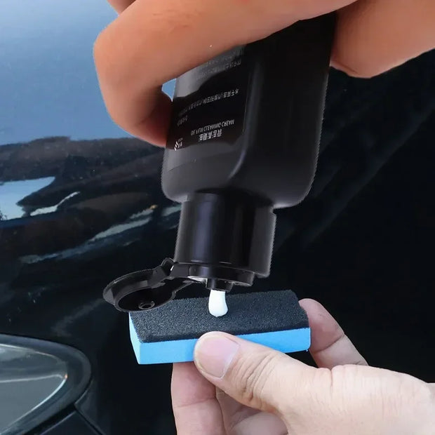 Car Glass Oil Film Remover - Stain & Spot-Free Windshield Cleaner