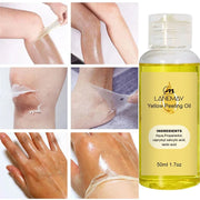 Yellow Peeling Oil - Melanin Whitening Serum & Exfoliating Body Scrub for Dark Skin Care