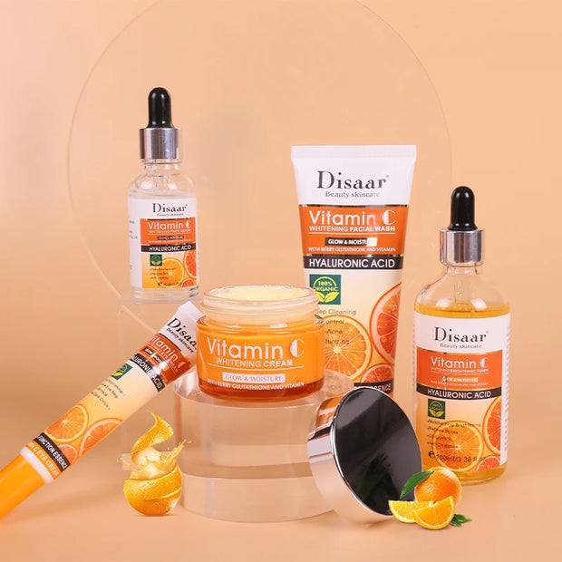 DissarVC Skincare 5-Piece Set Brightens Skin Tone Whitens Refreshes Balances