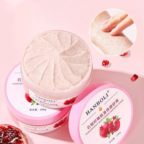 Body Scrub Exfoliating Cream Face Skin Whitening Peeling Seed Extract Gel