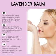 Lavender Balm Solid Perfume Long-Lasting Fragrance  15g  Body Cream for Men Women